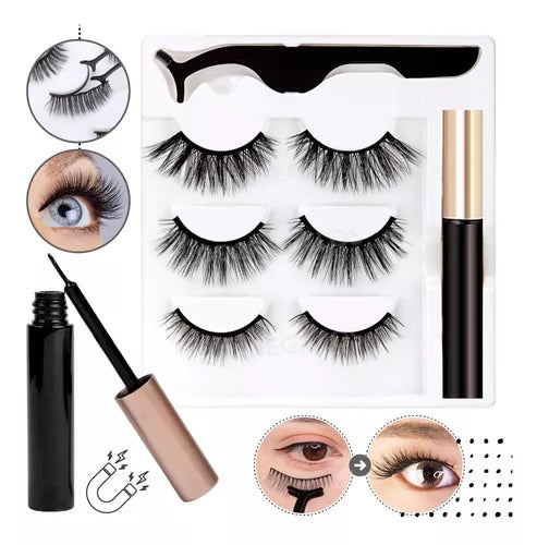 Magic Eyelashes - Kit De Pestanas Magneticas