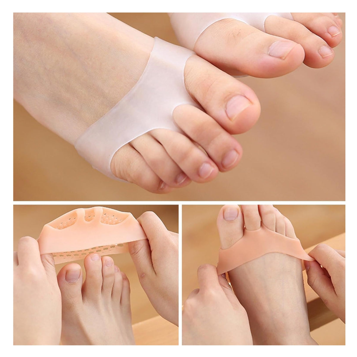 Almohadillas de Gel de Silicona para Antepié